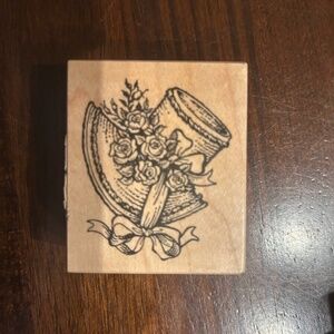 wooden mounted stamp